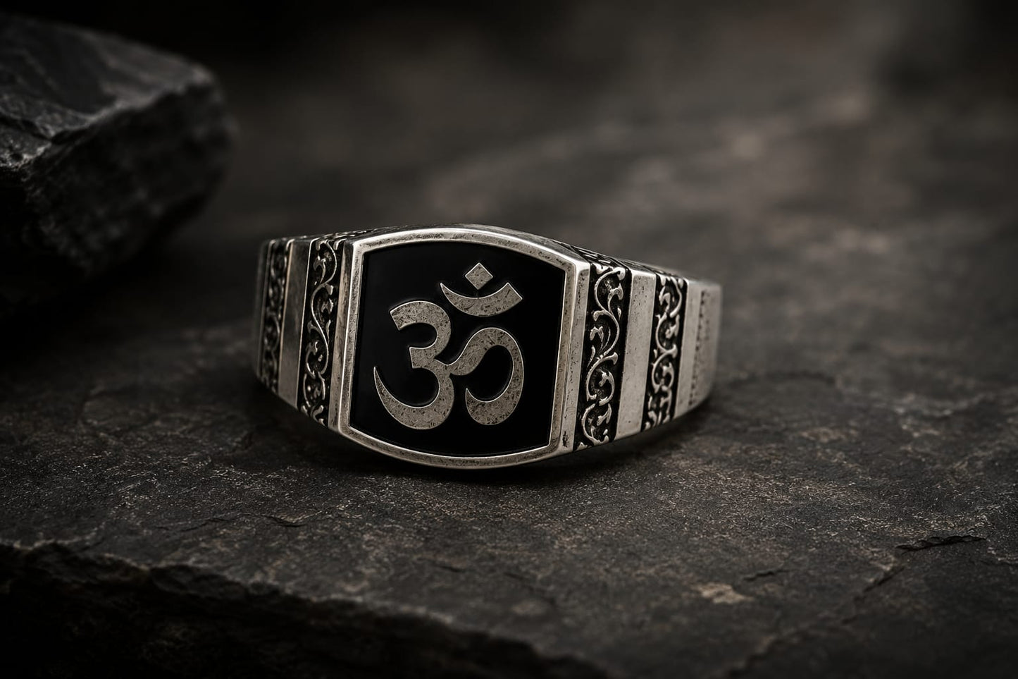 Om 925 Sterling Silver Ring