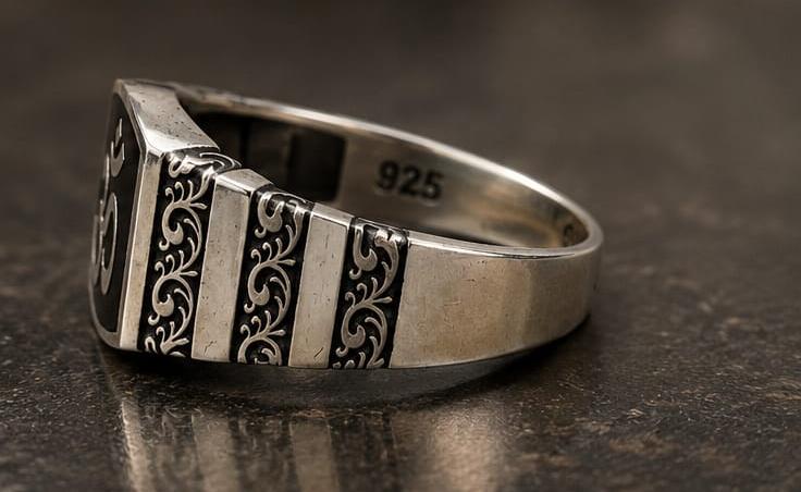 Om 925 Sterling Silver Ring