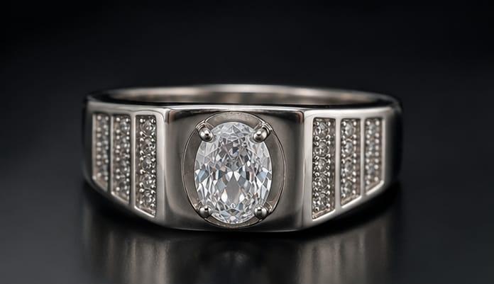 Royal Solitaire Silver Ring